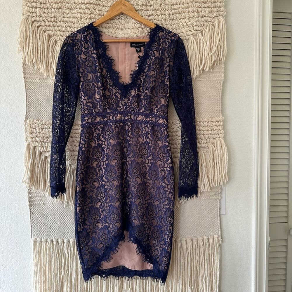 Stylestalker Adelie Long Sleeve Lace Dress NWT